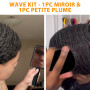 Pommade Wave pour hommes Strong Hold Easy Wash 360 Wave Training Hair Cream, Waves Grease pour hommes favorise les ondulations s