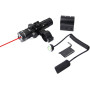 KinZon Viseur Laser Rouge Tactique avec Interrupteur à Pression, avec Montage sur Rails Picatinny Weaver 20mm et Mlok, Lunette d