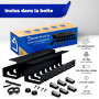 HOMEPROTEK Chemin de Cable Management Bureau pour Une Gestion de câbles ordonnée - Goulotte Passe Cable Bureau Durable - Kit Câb