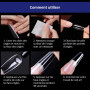 Faux Ongles, 500 Pièces Gel Capsule Pose Americaine, 10 Tailles Couverture Complète Transparent pour Prothésiste Ongulaire, Débu