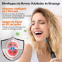 Brosse à Dent Électrique, Brosse a Dent Sonique, Brosse a Dent Electrique - 3 Intensités 5 Modes, 40000VPM, IPX7, Brosse à Dents