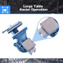 Etau Heavy Duty Rotatif à 360 °, Mors de Serrage de 127 mm Etau de Table en Fonte Mors en Acier de Fixation sûre des pièces avec