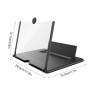 Téléphone Agrandisseur Ecran, Loupe Grossissante pour Téléphone, 3D Amplificateur D'écran, Loupe pour Écran de Téléphone, Compat