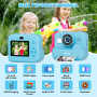 Appareil Photo Enfant, Appareil Photo Instantané 2.4" Écran avec Papier d'impression et Carte 32GB, Mode Video et Selfie, Jouet 