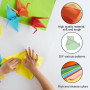 Papier Origami Coloré 200 Feuilles, 20 Couleurs Vives, A4 papier Coloré Papier Double Face Origami Pastel, pour Adultes, Bricola