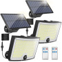 KagoLing Lampes solaires d'extérieur 202 LED avec détecteur de mouvement, étanchéité IP65, angle d'éclairage 120 °, Lot de 2 app