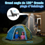 KagoLing Lampes solaires d'extérieur 202 LED avec détecteur de mouvement, étanchéité IP65, angle d'éclairage 120 °, Lot de 2 app