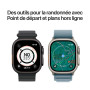 Apple Watch Ultra 3 [GPS + Cellular 49 mm] Montre connectée Course à Pied et Multisport avec boîtier Titane Noir et Bracelet Oce