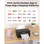 MUNBYN Imprimante Etiquettes Expédition Bluetooth, Imprimante Thermique sans Fil 4x6 pour Colis et Petites Entreprises à Domicil