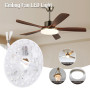 SENECESLI Panneau de Remplacement de Lumière de Ventilateur de Plafond 15W, 5,3 en Kit d'éclairage LED, 3cct 3000K 4200K 6500K, 