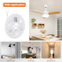 SENECESLI Panneau de Remplacement de Lumière de Ventilateur de Plafond 15W, 5,3 en Kit d'éclairage LED, 3cct 3000K 4200K 6500K, 