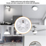 SENECESLI Panneau de Remplacement de Lumière de Ventilateur de Plafond 15W, 5,3 en Kit d'éclairage LED, 3cct 3000K 4200K 6500K, 