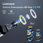 Lovcoyo Endoscopique Caméra d'inspection de Serpent 1920P, 3 en 1 USB Camera Endoscopique, Endoscopique Type C de portée avec 8 