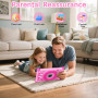 ascrecem Tablette Enfants 7 Pouces Android 15 Tablette pour Enfant avec 2.4G+5G WiFi6 Penta Core 6Go RAM 32Go ROM Double Caméra 