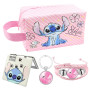 Trousse de Toilette Stitch Fille, Stitch Accessoire, 4pcs Trousse Stitch Cadeau, Stitch Trousse à Crayons de Toilette Femme Cart