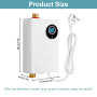 Chauffe-eau électronique instantané de cuisine 220 V 3800 W - Mini chauffe-eau électrique sans réservoir - Chauffe-eau instantan