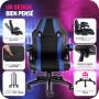 TecTake® Chaise Gaming Chaise de Bureau Fauteuil de Bureau Siège Gaming Fauteuil pivotant Design à 360°, Chaise Ergonomique, Fau