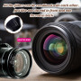 8pcs Step Rings Adaptateur Filtre, Bague d'Adaptation pour Filtre d'Objectif d'Appareil Photo Métal, Anneaux de Lentille, Compat