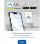 Tapo Matter Prise Connectée WiFi, Suivi de consommation, 16A Type E, Compatible avec Alexa, Google Home et SmartThings, Contrôle