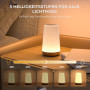 UPXNBOR Lot de 2 lampes de chevet LED avec télécommande, intensité variable, 13 couleurs RVB et 4 modes, lampe de table sans fil