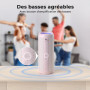 RIENOK Enceinte Portable Bluetooth aux Basses Renforcées, 30H, Bluetooth 5.3, 30W Enceinte Puissante, IPX7, AUX, TF Carte, pour 