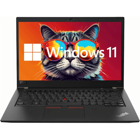 Lenovo ThinkPad T480s Laptop Touchscreen Computer 14" FHD, Intel Core i5-8350u, 16GB RAM, 512GB SSD, QWERTY Keyboard, Windows 11