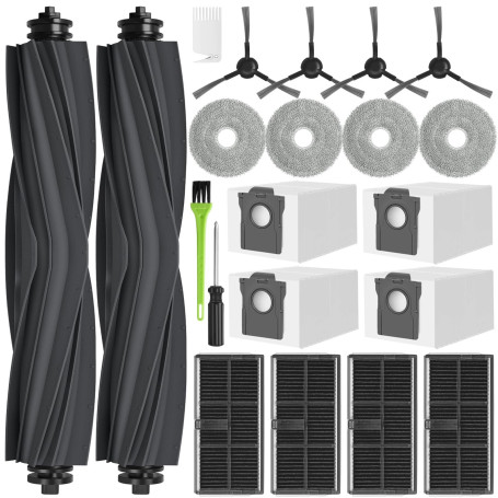 RUKHOOL L40 Ultra AE Accessoires pour Dreame L10s Ultra Gen 2 / Mova E30 Ultra / L10s Pro Ultra Heat Pièces Rechange 4 Sacs à Po