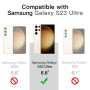 JETech Coque pour Samsung Galaxy S23 Ultra 5G 6,8 Pouces, Anti-Jaunissement Étui de Protection Antichoc, Anti-Rayures Dos PC Dur