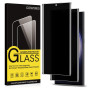 Coiwxmoi Verre Trempé pour Samsung Galaxy S23 Ultra Anti Espion Vitre Protection Ecran Anti-Espion Film Protecteur Écran Dureté 