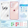 LeYi Coque pour Samsung A17 / A 17 5G avec 2 Verre Trempé Silicone Forme de Coeur d'amour, Housse Étui de Protection Antichoc An
