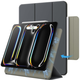 JETech Coque Magnétique pour iPad Pro 13 Pouces M5/M4 (2025/2024), Soutien Pencil Pro et Pencil (USB-C), Aimant Puissant, Étui H