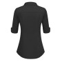 Hotouch Chemisier Femme Coton à Manches Courtes Chemise Classique Boutonnée Shirt Tops Décontracté Col en V Blouse Solide Élégan