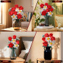 Ophy Kit de Construction Bouquet de Roses 772 PCS avec Vase - Fleurs Artificielles, Rose Artificielle - Idée Cadeau Femme pour A