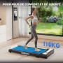Tapis de Marche Course - Walking Pad 2.0HP Vitesse Réglable avec Télécommande, 1-6 km/h Treadmill pour Maison Bureau Charge Max 