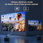 Vidéoprojecteur 30000 Lumens AMEELA Projecteur Video Auto Focus/Keystone WiFi Bluetooth Portable Videoprojecteur 4K Dolby Audio 