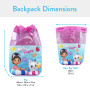 DREAMWORKS GABBY'S DOLLHOUSE Sac a Dos | Sac Piscine Enfant | Sac de Natation | Rose