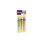 Disney Store Stitch - Lot de 3 stylos gel avec clip de figurine pour enfants - Articles de papeterie colorés pour l'école et les
