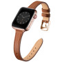 SUNFWR Compatible avec Le Bracelet Apple Watch 41mm 40mm 38mm,Fin Cuir Véritable Femme Bracelet Remplacement,pour iwatch Series 