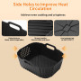 15PCS Moule Air Fryer, Accessoire Fryer pour Ninja Double Stack SL400EU 9.5 L, Silicone Accessoires AF300EU AF400EU,Plaque à pât