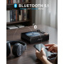 Lecteur CD Portable, Leapwell Lecteur CD Bluetooth Enfant avec Haut-Parleur Baladeur CD Portable Bureau Rechargeable Poste CD Vi