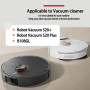 Pièces de rechange compatibles avec Xiaomi S20 Plus S20+ Robot aspirateur B108GL Pièces 2 brosses principales 4 brosses latérale