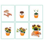 Collection de Briques de Construction Max Premium Garden (Tournesol en Pot, 1 Capsule),(Jusqu’à 233 pièces, 6 à Collectionner)