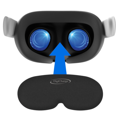 Digicharge VR Cache Objectif Protection Lentille Couvre pour Meta Quest 3S, 3S Xbox Edition, Quest 3, Quest 2, Oculus Quest, Rif