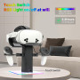 Growalleter Station de charge pour accessoires MetaQuest 3S/3/2/Pro, lumière LED RVB verticale, support de charge VR et support 