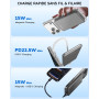 Hichain Batterie Externe Magnétique sans Fil Ultra Mince 5000mAh, Compatible avec MagSafe, Charge Rapide 22.5W Max, Power Bank p