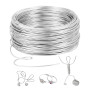 Romon Fil d'artisanat en Aluminium 2mm X 30 M, Flexible Fil Aluminium Argent, Fil d'aluminium Pour L'Artisanat Et La Fabrication