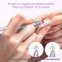 POFIBO Ponceuse pour Ongles Professionnel - 12 en 1 Lime a Ongle Electrique 35000RPM avec LCD écran Numérique, sans fil, 5 vites