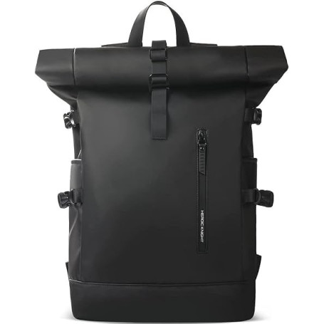 hk Sac a Dos Extensible 27L Sac Roll-Top Etanche Grand Sac a Dos PC Portable 15.6 Pouces avec USB Charging Port Pour Hommes Femm