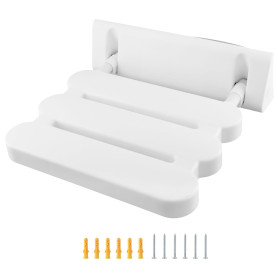 QWORK® Siège de Douche Rabattable, Siège de Douche Mural, Tabouret de Douche, pour Salle de Bain, Hôtel, Maison et Maison de Ret