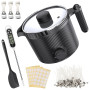 venpow Pot à cire, kit de fabrication de bougies pour adultes débutants, pour la fabrication de bougies, ensemble comprenant un 